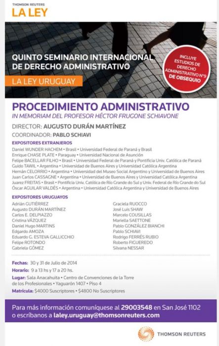 Quinto Seminario Internacional de Derecho Administrativo (Montevidu, Uruguai)