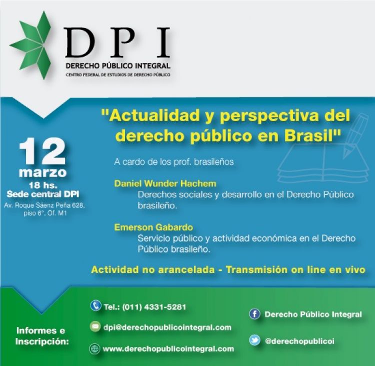Seminario - Derechos sociales y desarrollo en el Derecho Público brasileño - Derecho Público Integral (Buenos Aires, Argentina)